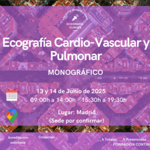 CURSO MONOGRAFICO CARDIOVASCULAR-PULMONAR MADRID 13-14 DE JUNIO 2025